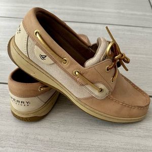 Leather Sperry - Gold Accent